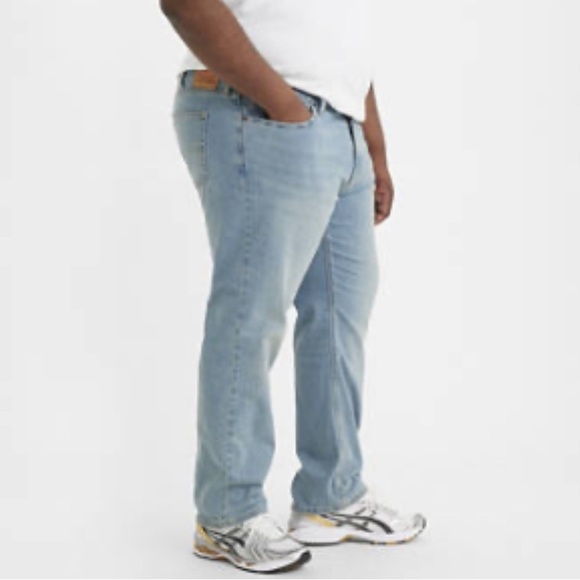 Levi's 541 Big & Tall 52x32 Athletic Taper Fit Jeans Denim Light Wash Plus Size - Picture 3 of 16